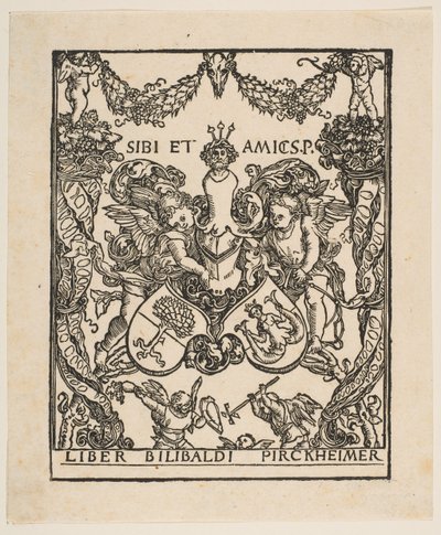 Bokskiltet til Willibald Pirckheimer.n.d. av Albrecht Dürer