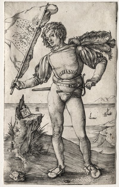 Den burgundiske fanebæreren, ca. 1500. av Albrecht Dürer