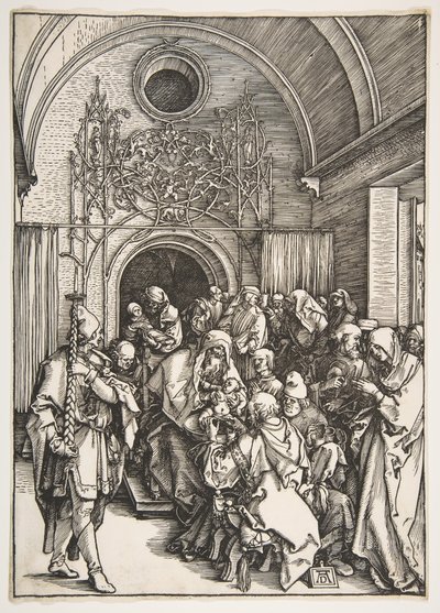 Omskjæringen, fra The Life of the Virgin.n.d. av Albrecht Dürer