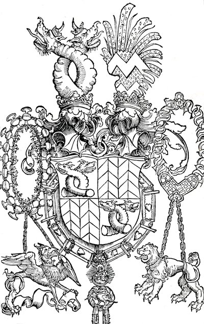 Våpenskjoldet til Florian Waldauf, 1500 1906 av Albrecht Dürer