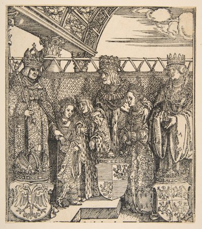 Prinsekongressen i Wien.n.d. av Albrecht Dürer
