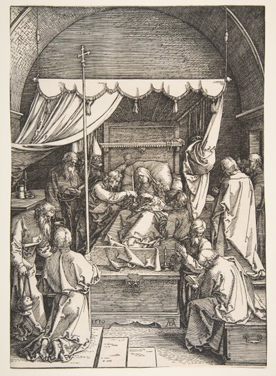 The Death of the Virgin, fra The Life of the Virgin, 1510. av Albrecht Dürer