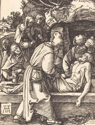Deponeringen, sannsynligvis ca. 15091510. av Albrecht Dürer