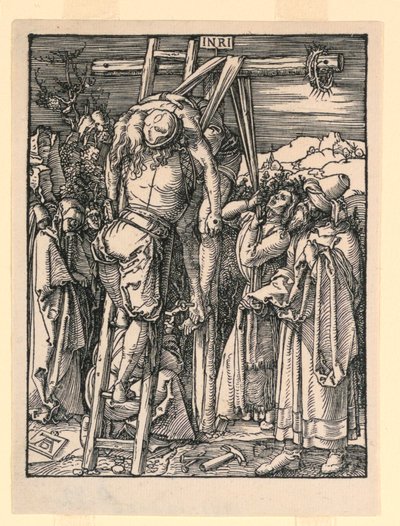 Nedstigningen fra korset (The Deposition), fra The Little Passion Series av Albrecht Dürer