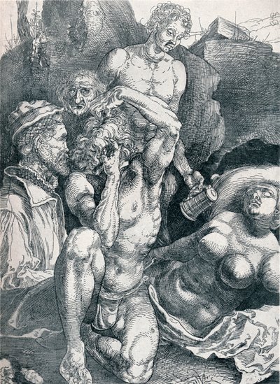 Den desperate mannen, 1513-1517 1906 av Albrecht Dürer