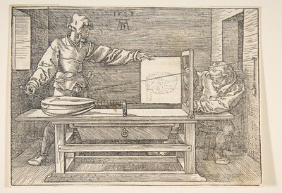 Tegneren av Lute.n.d. av Albrecht Dürer