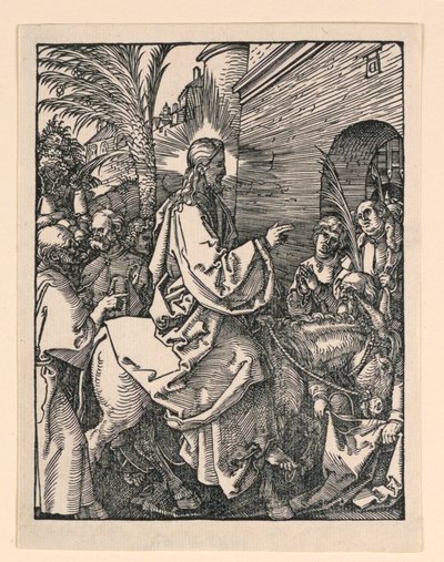 The Entrance of Christ into Jerusalem, fra The Little Passion Series av Albrecht Dürer