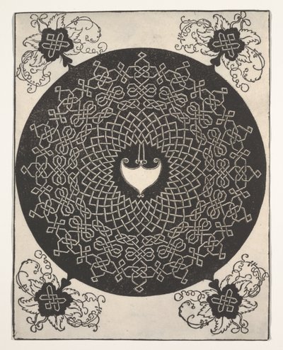 Den første knuten (interlace-mønster med hvit medaljong) av Albrecht Dürer