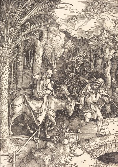 Flukten til Egypt, ca. 1504. av Albrecht Dürer