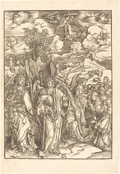 De fire englene som holder vindene av Albrecht Dürer