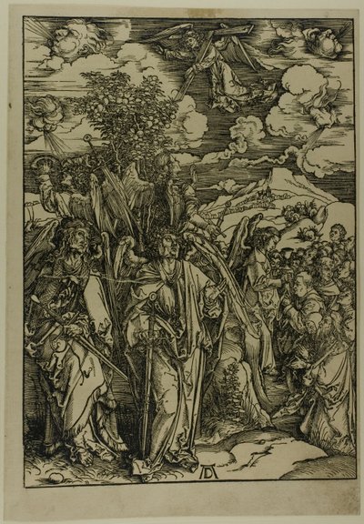 The Four Angels Staying the Winds, fra The Apocalypse av Albrecht Dürer
