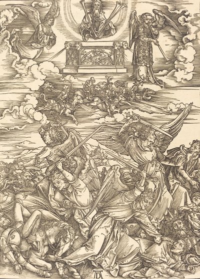 De fire hevnende englene, 1498. av Albrecht Dürer