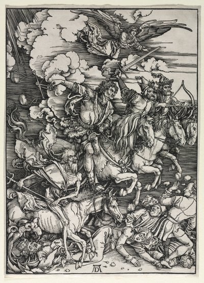 De fire ryttere, fra The Apocalypse av Albrecht Dürer