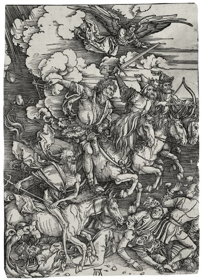 The Four Horsemen of the Apocalypse, ca 1498 av Albrecht Dürer