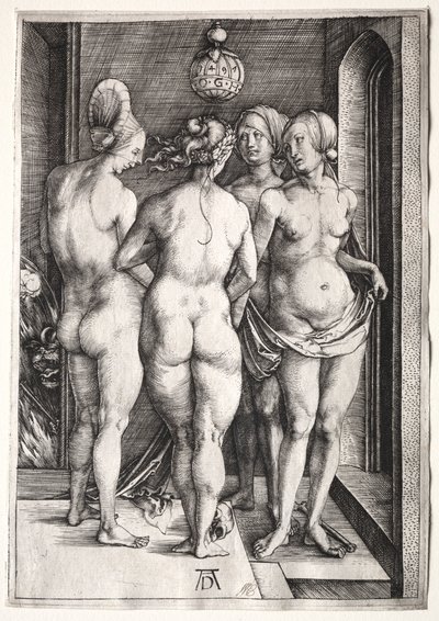 De fire heksene (fire nakne kvinner) av Albrecht Dürer