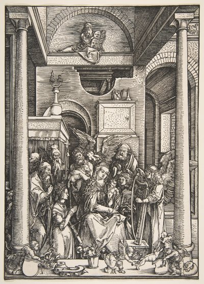 The Glorification of the Virgin, fra The Life of the Virgin, ca. 1502. av Albrecht Dürer