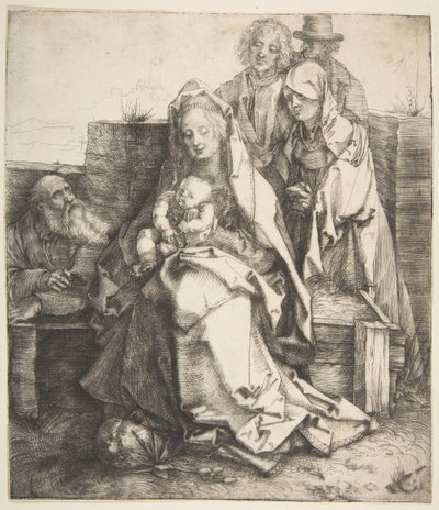 Den hellige familie, 1512-13. av Albrecht Dürer