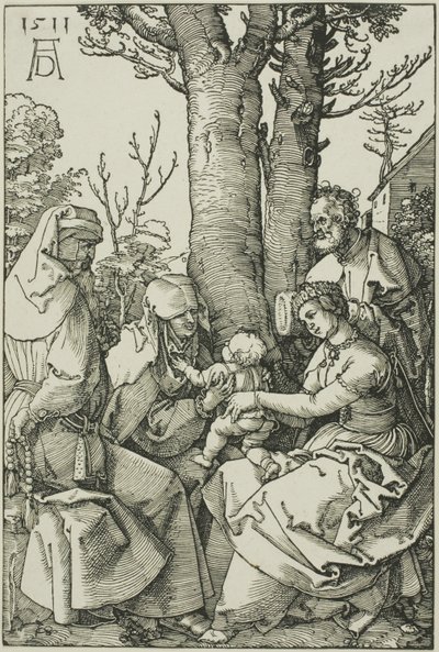 Den hellige familie med Joachim og Saint Anne av Albrecht Dürer