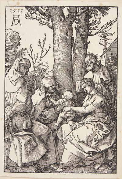 Den hellige familie med Joachim og St. Anne av Albrecht Dürer