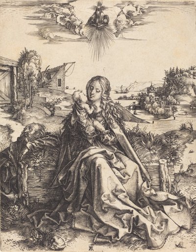 Den hellige familie med maifluen, 14951496. av Albrecht Dürer