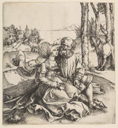 Det dårlige sammensatte paret, ca. 1495. av Albrecht Dürer