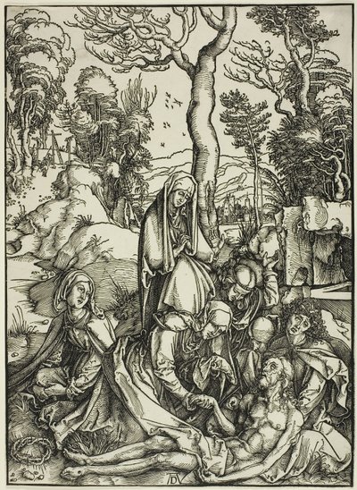 The Lamentation, fra The Large Passion av Albrecht Dürer