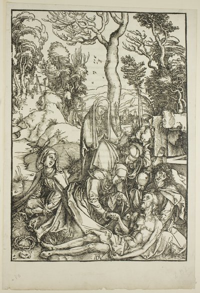 The Lamentation, fra The Large Passion av Albrecht Dürer