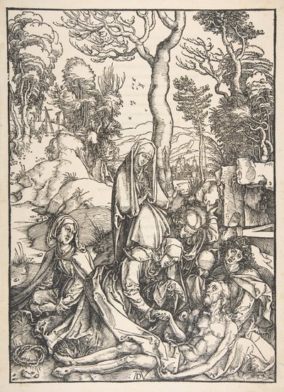 The Lamentation, fra The Large Passion.n.d. av Albrecht Dürer