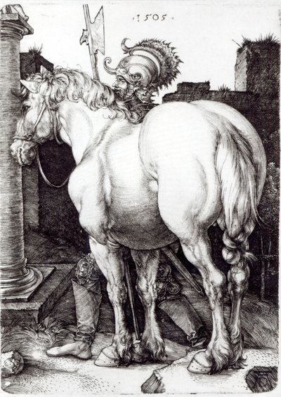 Den store hesten, 1509 av Albrecht Dürer
