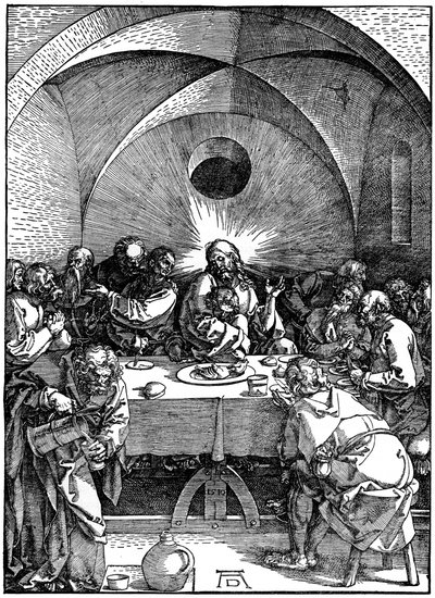 The Last Supper fra Great Passion-serien, c1510, 1936 av Albrecht Dürer