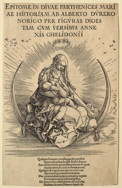 Jomfru Marias liv: Madonnaen på månesigden av Albrecht Dürer