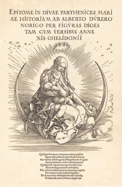 Madonnaen på halvmånen, 15101511. av Albrecht Dürer