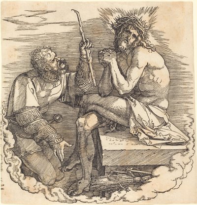 Sorgens mann hånet av en soldat av Albrecht Dürer