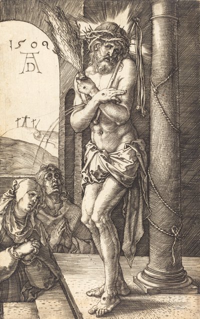The Man of Sorrows Standing by the Column, 1509. av Albrecht Dürer