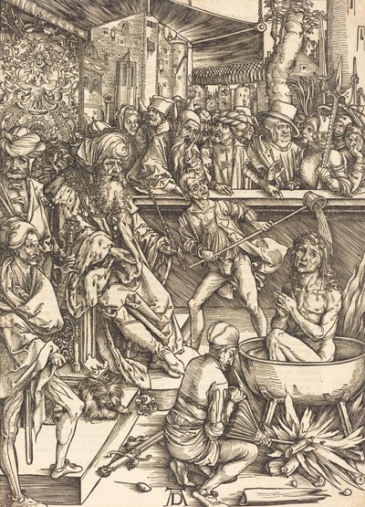 The Martyrdom of Saint John, sannsynligvis ca. 14961498. av Albrecht Dürer