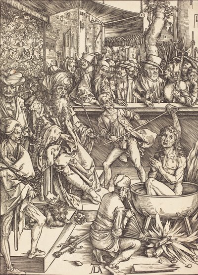 The Martyrdom of Saint John, sannsynligvis ca. 14961498. av Albrecht Dürer