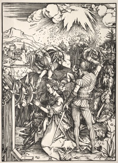 St. Katarinas martyrium av Albrecht Dürer