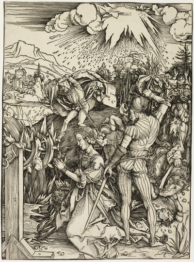 St. Katarinas martyrium av Albrecht Dürer