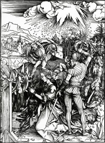 St. Katarinas martyrium av Albrecht Dürer