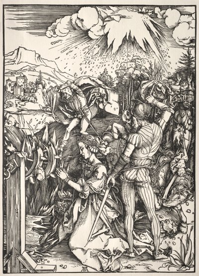Martyrdommen til St. Katarina. av Albrecht Dürer