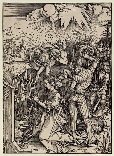 Martyrdommen til St. Katarina av Alexandria av Albrecht Dürer