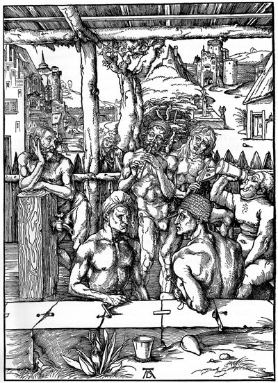 The Mens Bath, 1497-1498, 1936 av Albrecht Dürer