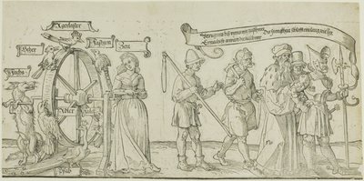 Michelfeldt-teppet (Allegori om sosial urettferdighet), første del av tre av Albrecht Dürer