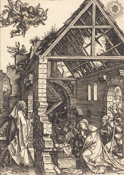Fødselen, ca. 15021504. av Albrecht Dürer