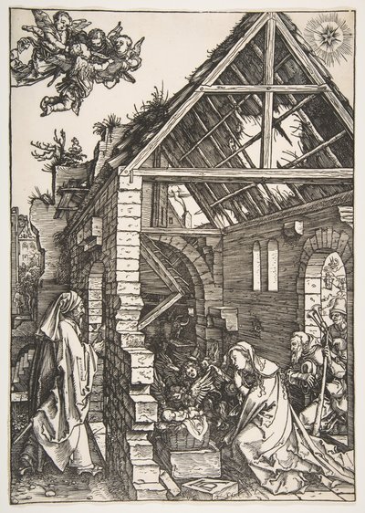 The Nativity, fra The Life of the Virgin, 1502-3. av Albrecht Dürer