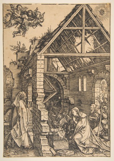 The Nativity, fra The Life of the Virgin, 1502-3. av Albrecht Dürer