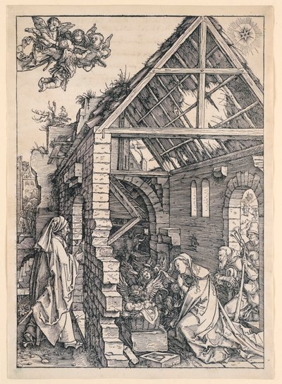 The Nativity, fra serien Life of the Virgin av Albrecht Dürer