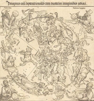Den nordlige himmelhalvkule, 1515. av Albrecht Dürer