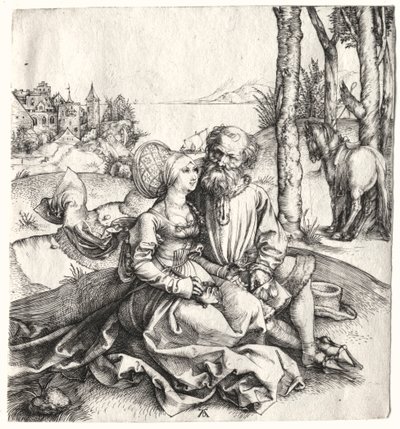 Tilbudet om kjærlighet eller det dårlige sammensatte paret, 1495-1496. av Albrecht Dürer