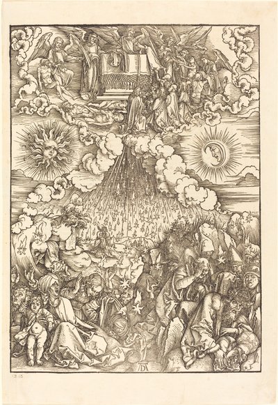 Åpningen av det femte og sjette segl av Albrecht Dürer